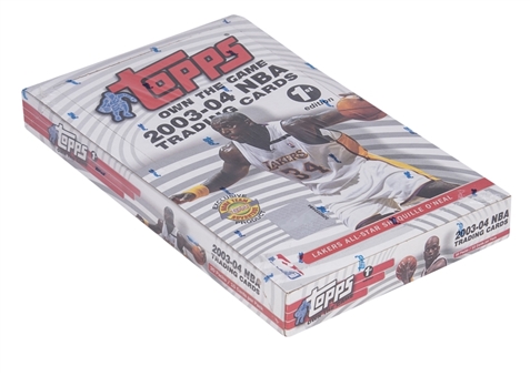 2003-04 Topps Basketball 1st Edition Unopened Box (20 Packs) 